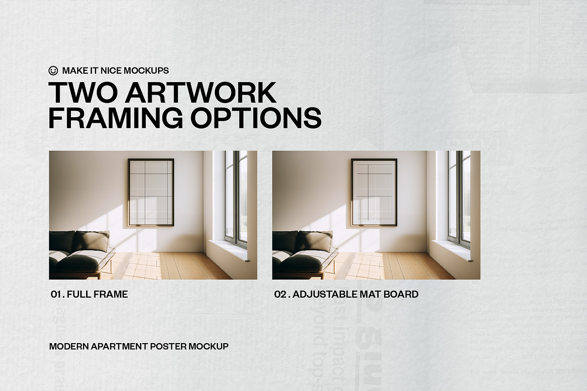 Modern Apartment Poster Mockup, a Household Mockup by makeitnicemockups (Photo 4 of 7)