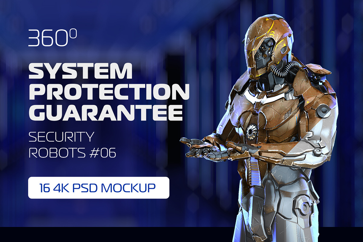 Security Robots 3D Mockup #6, a Product Mockup by ARKS ACADEMY (Photo 1 of 5)