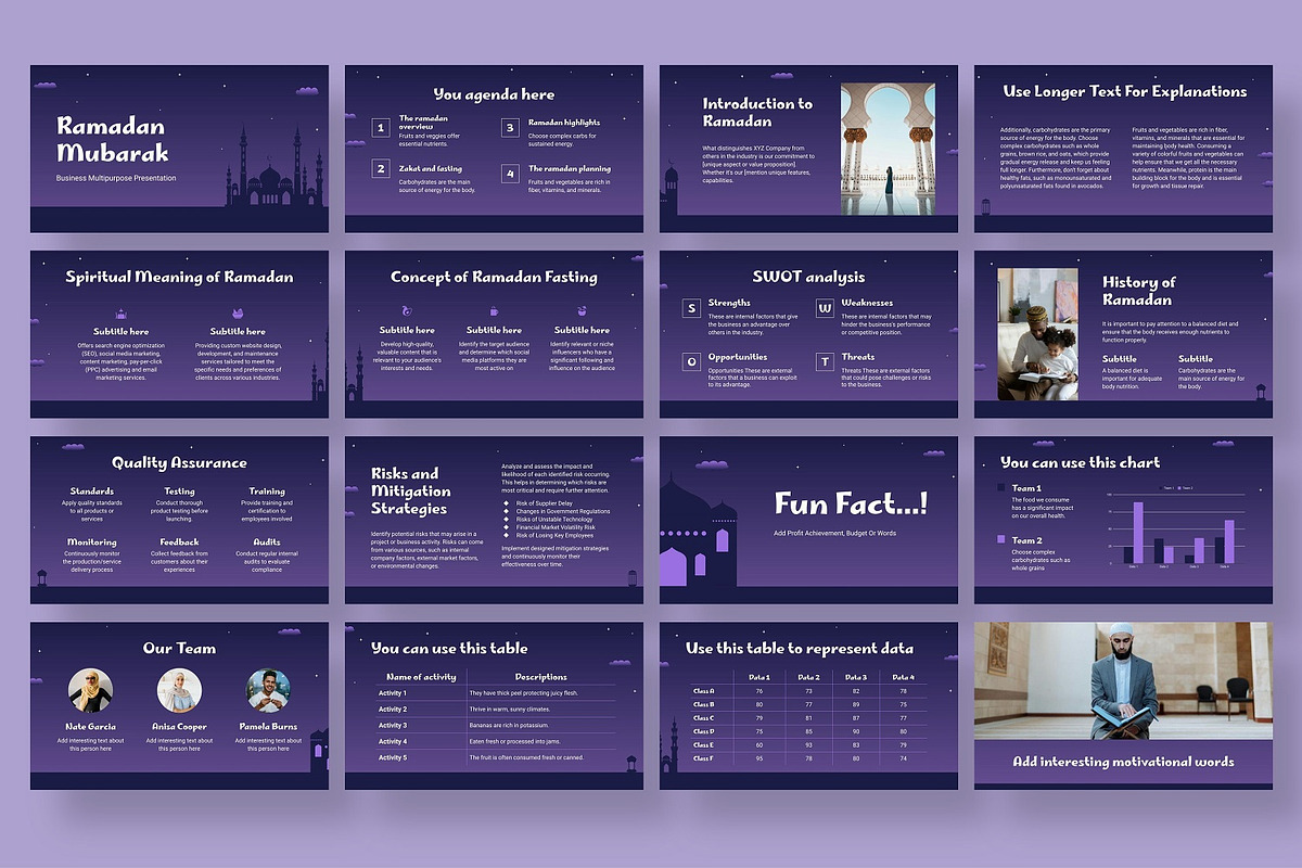 Ramadan Mubarak Google Slides, a Presentation Template by BumbleGraph Studio (Photo 3 of 3)
