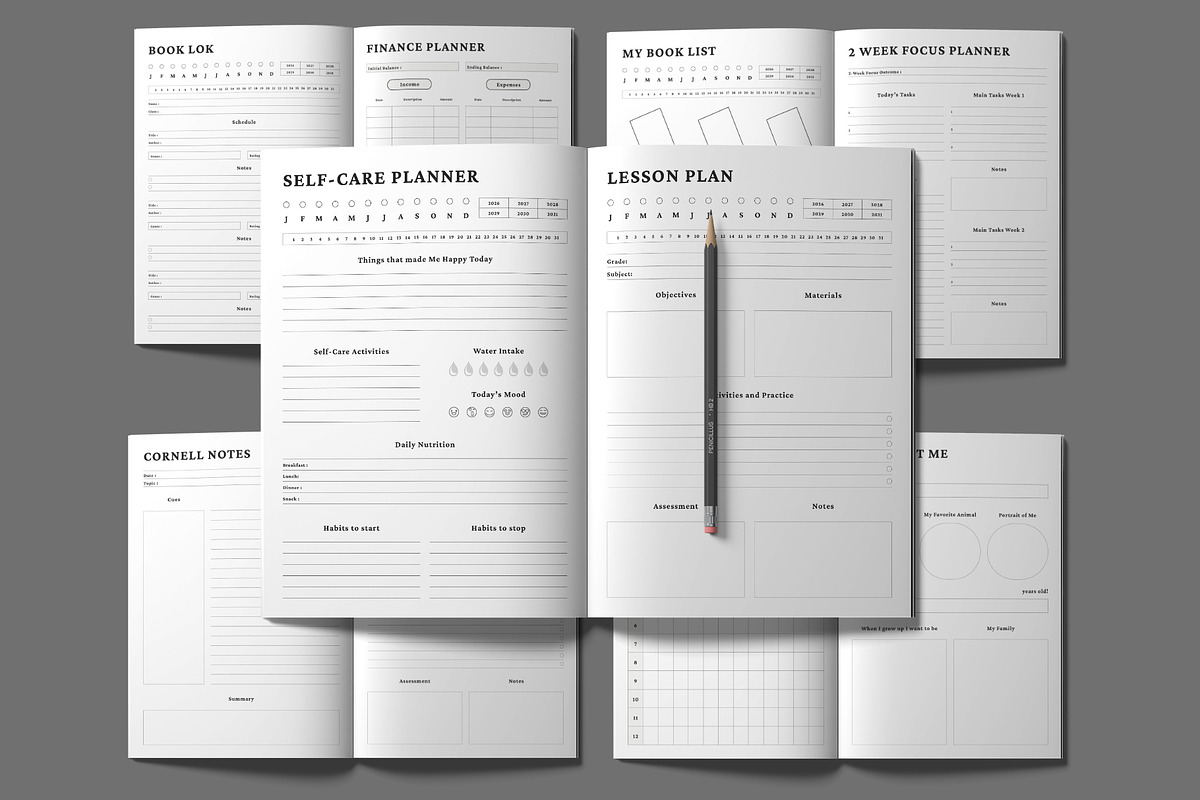 Planner Bundle Pack, a Stationery Template by Design Zone