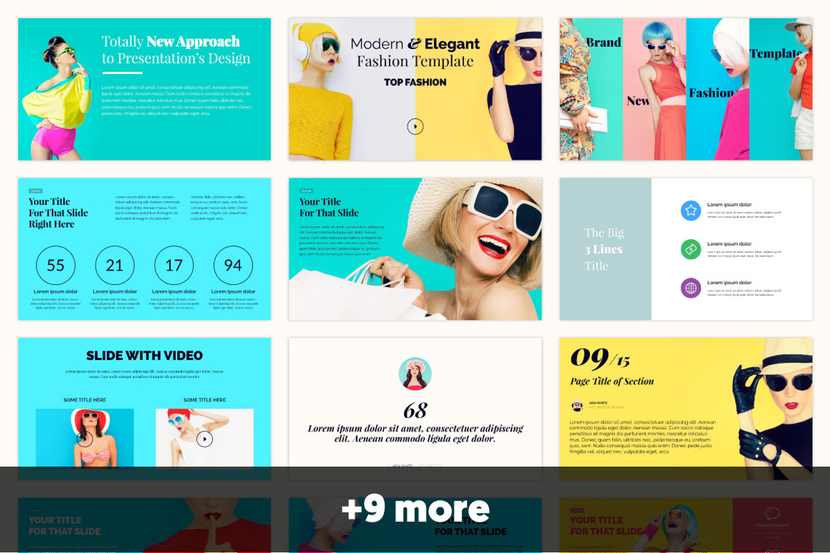Top Fashion Powerpoint Template, a Presentation Template by Brainiart (Photo 3 of 6)