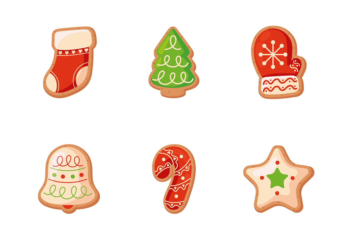 Christmas Cookies Illustration Set preview 2