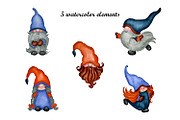 Watercolor autumn family gnomes set, a Seasonal Illustration by Fresh art by Larysa (Thumbnail 5 of 5)