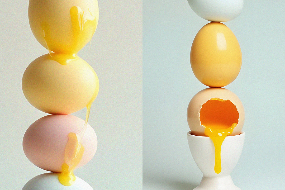 Eggscaped Spring Minimalistic Easter, a Seasonal Illustration by Preza Buro (Photo 4 of 6)