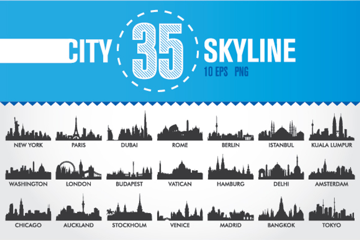 City Skyline, an Illustration by MaximGertsen (Photo 1 of 4)