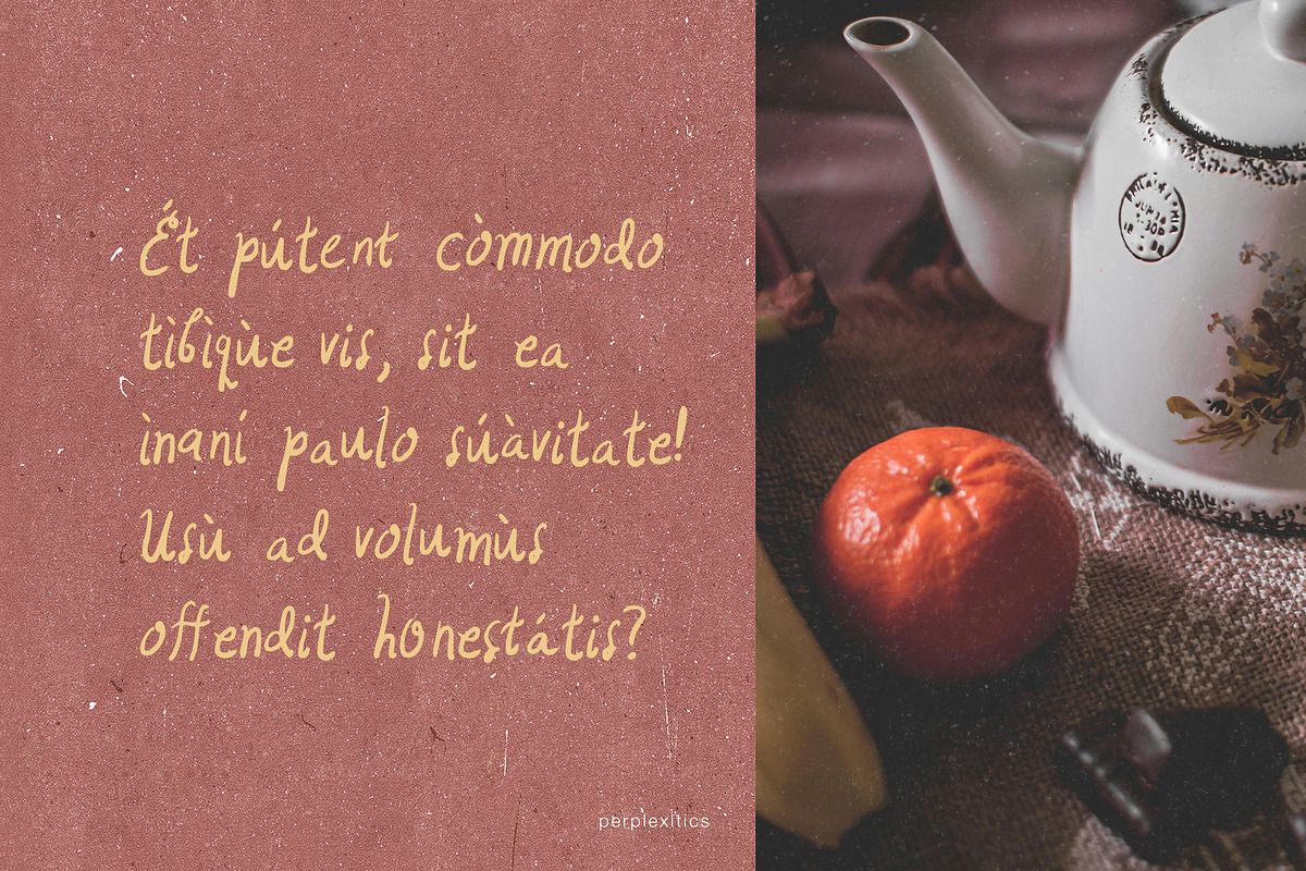 Tea Party Romance Handwritten Font, a Handwritten Font by Perplexitics (Photo 7 of 16)