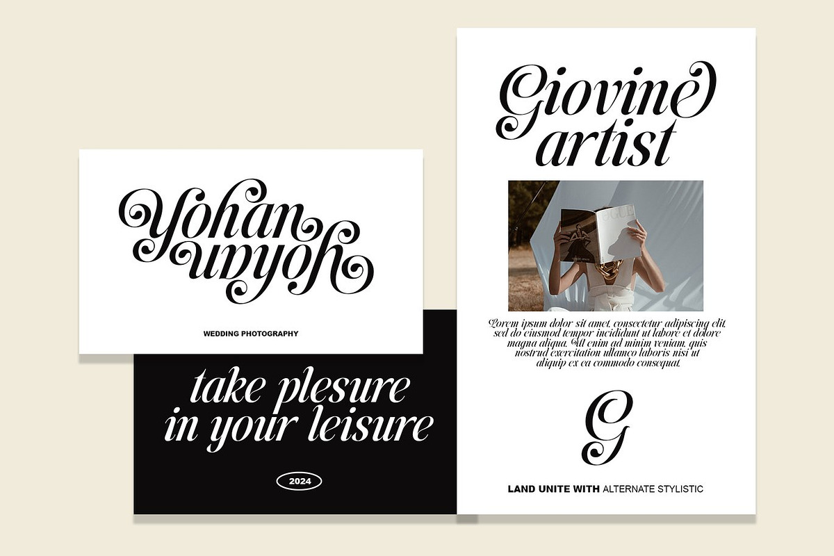 Kalista - Classy Elegant Serif, a Serif Font by Luna Shop (Photo 4 of 6)