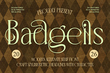 Badgeils Modern Alternate Serif