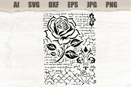 Stencil Rose