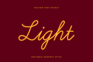 Neon Glow Script Text Effect, a Templates & Theme by studiogstock