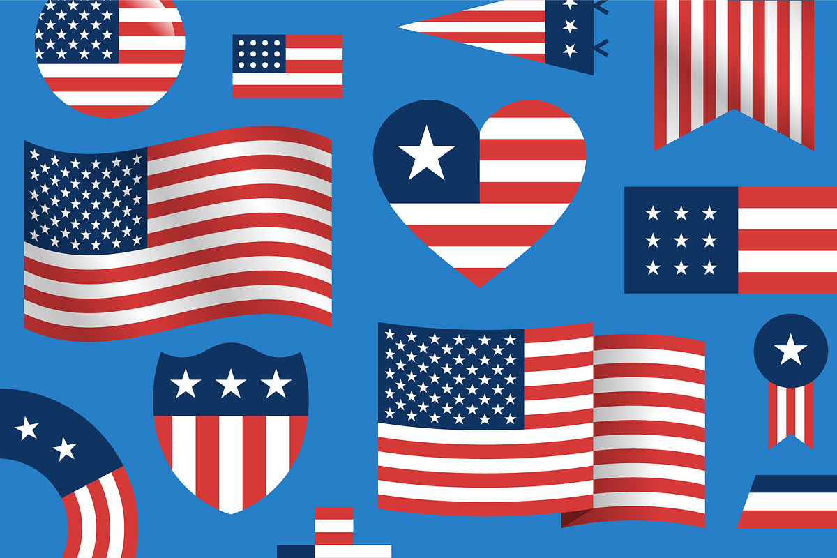 United States Flags, an Illustration by EightHourDay (Photo 1 of 3)