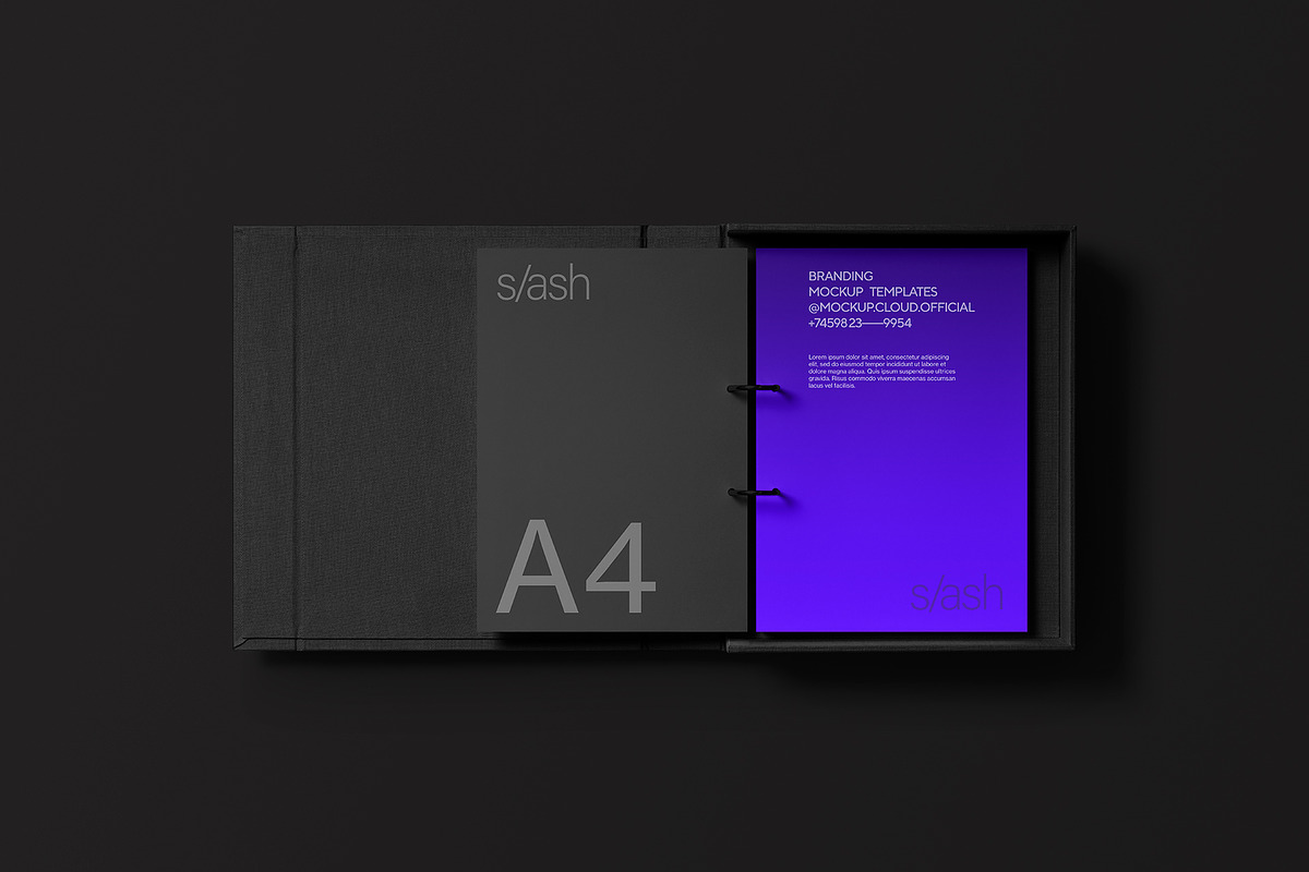 Binder Box Mockup / Slash 01, a Packaging Mockup by Mockup Cloud (Photo 2 of 2)