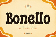 Bonello – Retro Groovy Display Font, a Slab Serif Font by Wow Magic (Thumbnail 1 of 4)
