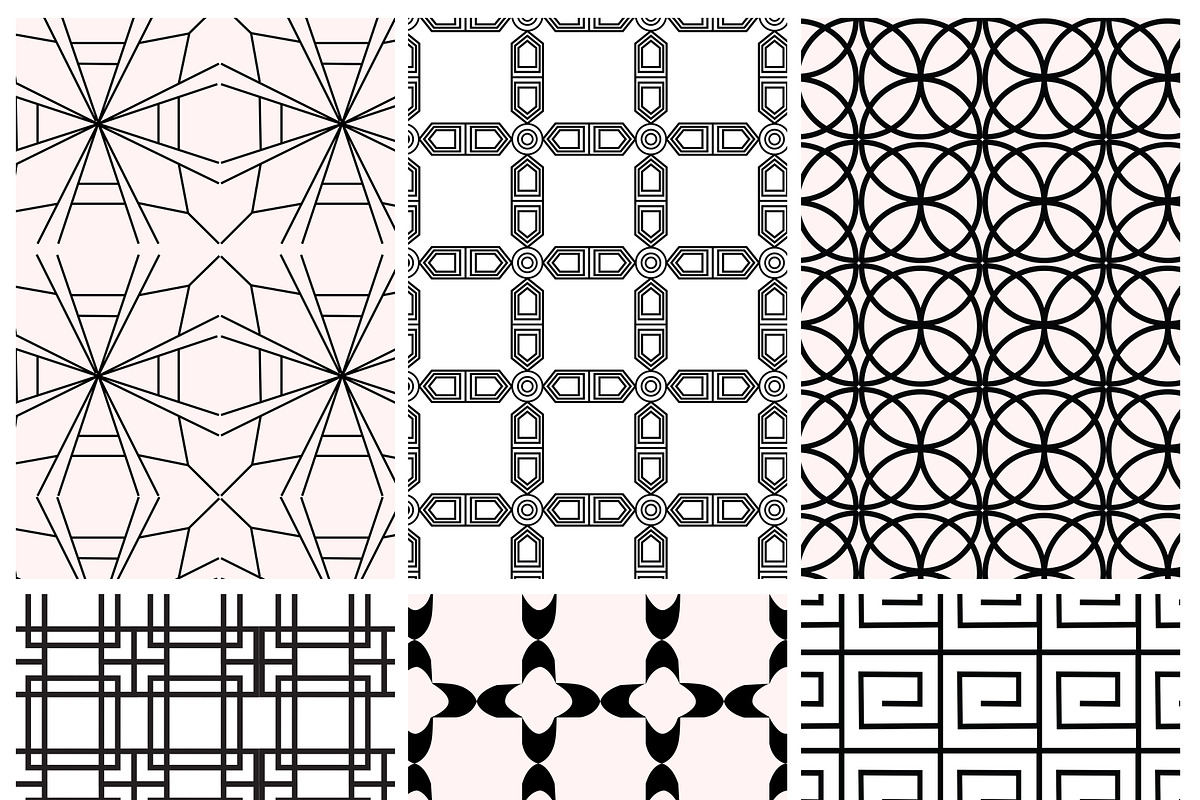 Monoline Geometric Patterns, a Pattern Graphic by Pixavics (Photo 7 of 9)