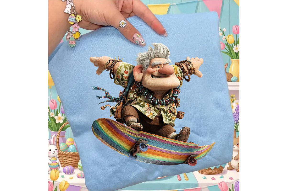 Whimsical Funny Grandpa Clipart, an Illustration by designcity5 (Photo 3 of 5)