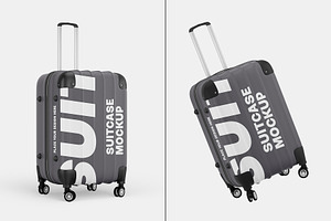 Travel Suitcase Mockup Set