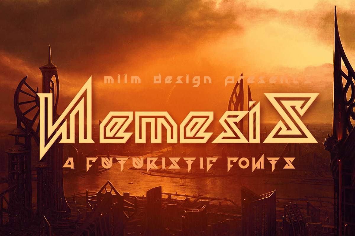 Nemesis - Futuristic Font