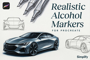 Alcohol Marker Procreate Brushes