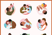 Newborn Baby Illustration Set, a Person Illustration by Brickclay (Thumbnail 7 of 8)