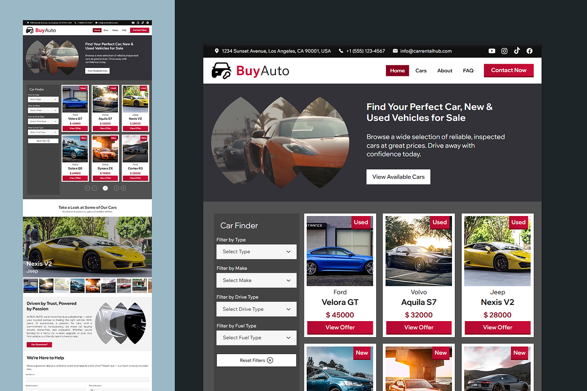 Car Dealer & Showroom Website preview 7