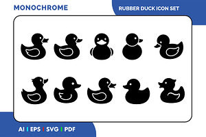 Rubber Duck Bath Toy Icon, a Solid Icon by Fontmine Studio