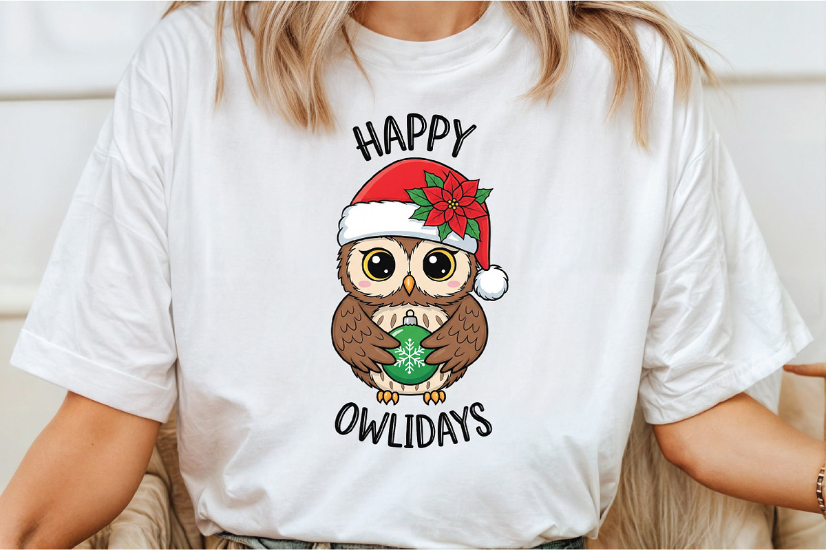 Owlidays Funny Christmas Sublimation, an Illustration by Libby Wishes (Photo 4 of 5)