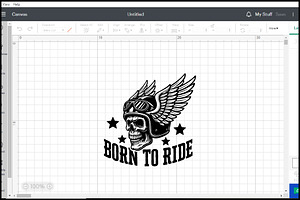 Born To Ride Winged Skull Biker SVG, an Object Graphic by BeeCraftR