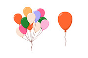 Holiday air balloons flying up set, an Object Illustration by Good Studio (Thumbnail 6 of 10)