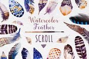 Watercolor BOHO feather DIY II, an Illustration by Peace ART (Thumbnail 4 of 7)