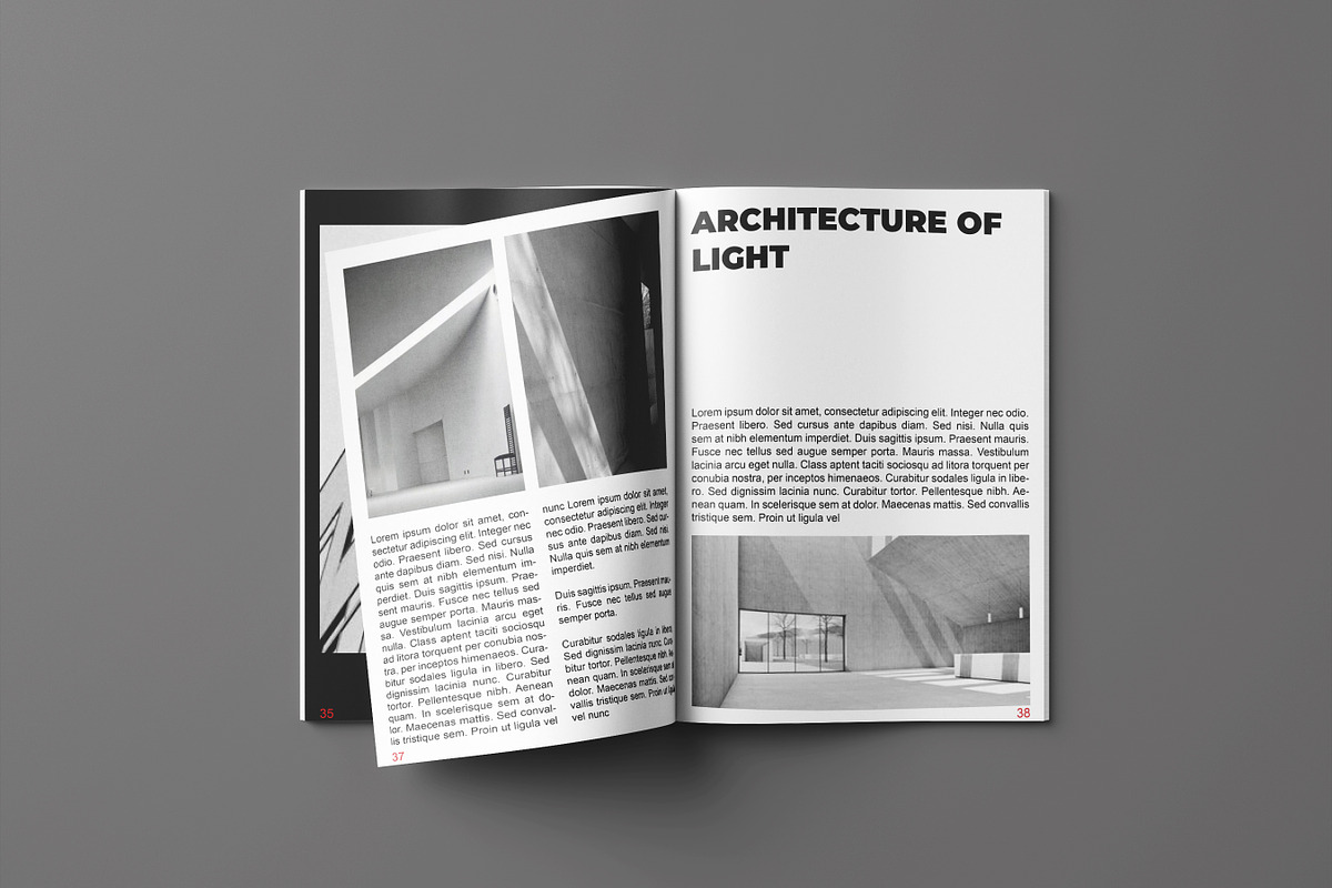 ARCH Magazine / Ebook Template Canva, a Magazine Template by Ompie Agrino (Photo 9 of 9)
