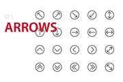 100 Arrows UI icons, an Outline Icon by Palau (Thumbnail 2 of 6)
