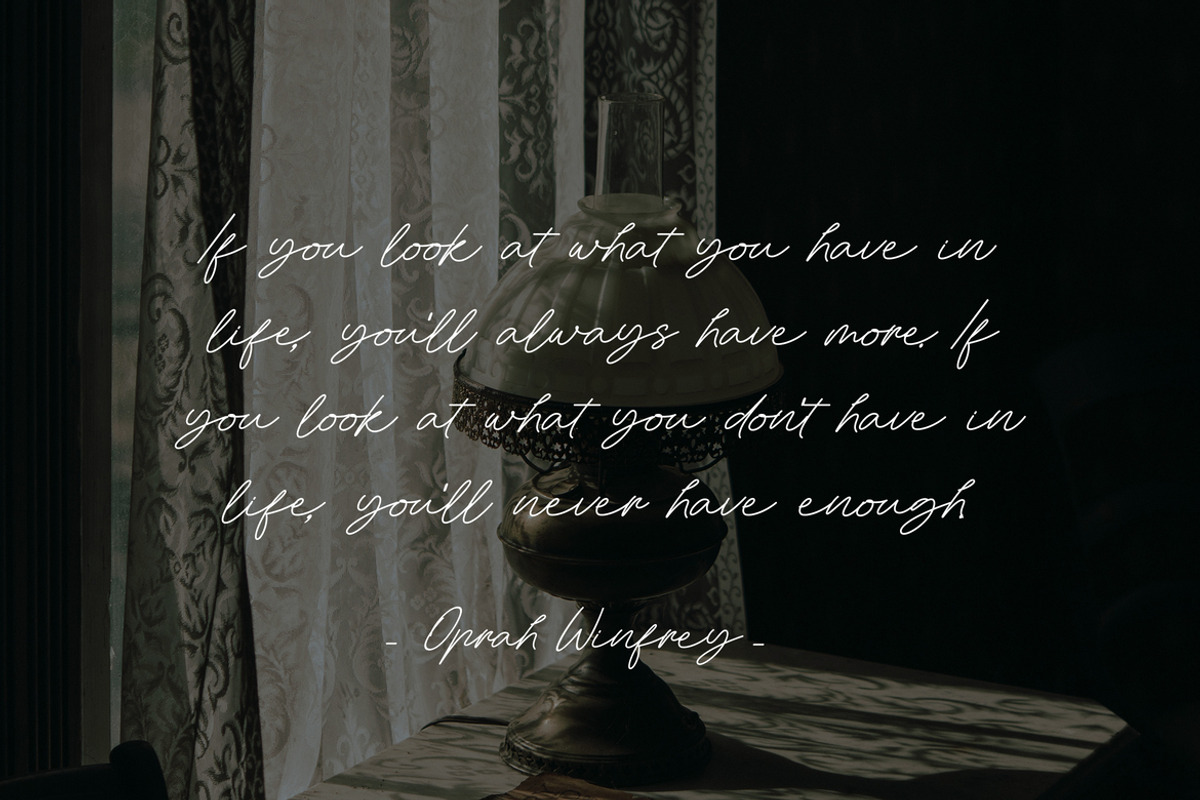 Amandine Monoline Handwritten Font, a Handwritten Font by UICreative (Photo 5 of 13)