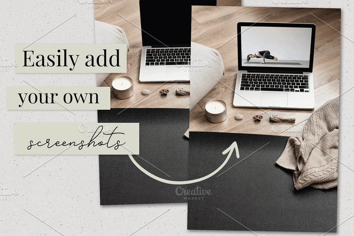 Yoga Studio Mockup + Photo Bundle, a Books & Magazine Mockup by Ashley Alexandra Design (Photo 3 of 9)