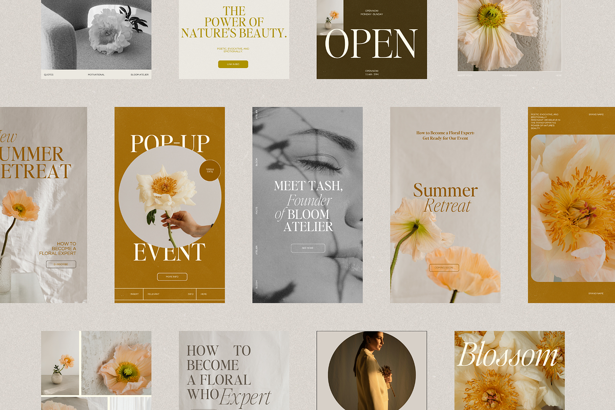 Flora Social Media Bundle 50 Posts, a Social Media Template by Twelve Four Studio (Photo 7 of 9)