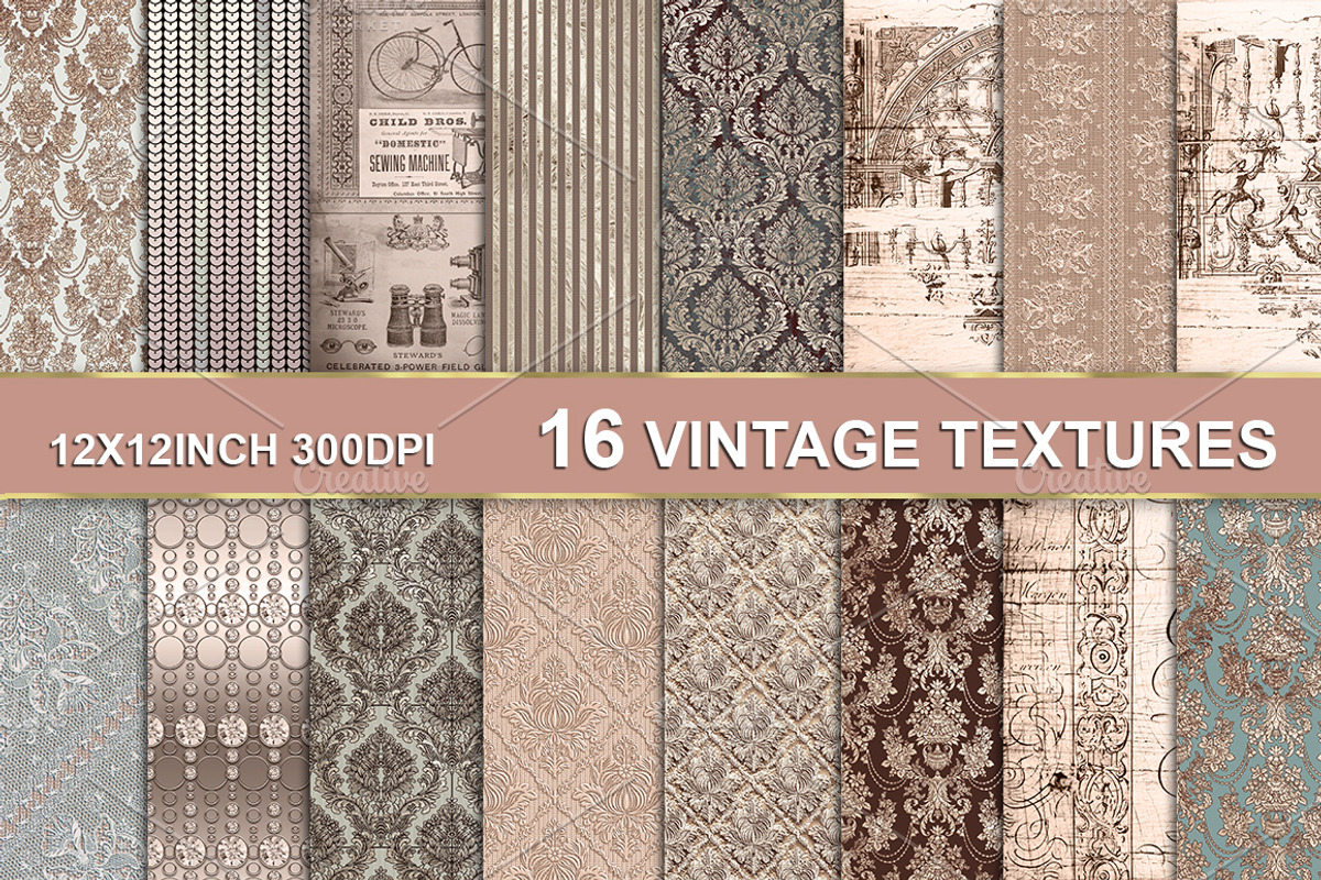 VINTAGE TEXTURE BACKGROUNDS, a Texture Graphic by Area (Photo 1 of 10)
