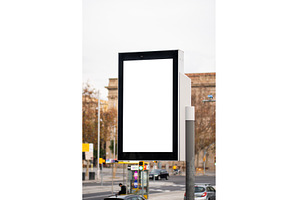 Blank vertical digital street screen, a Business Photo by volodymyrshtun13795