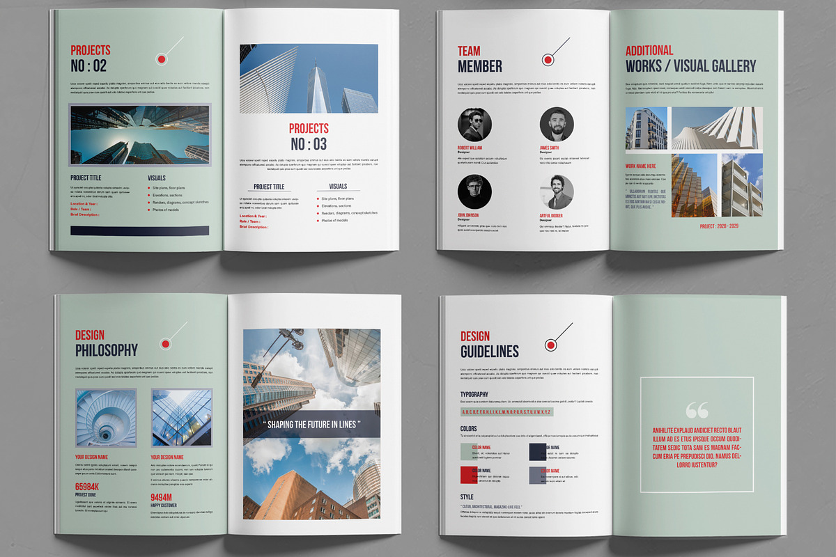 New Architecture Portfolio Template, a Brochure Template by MightyDesign (Photo 3 of 6)