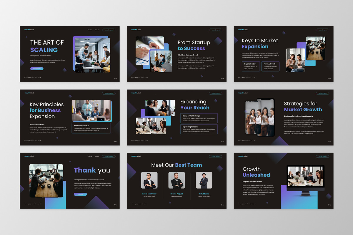 GrowthMind - Growth PowerPoint, a Presentation Template by GraphauseProject (Photo 6 of 6)