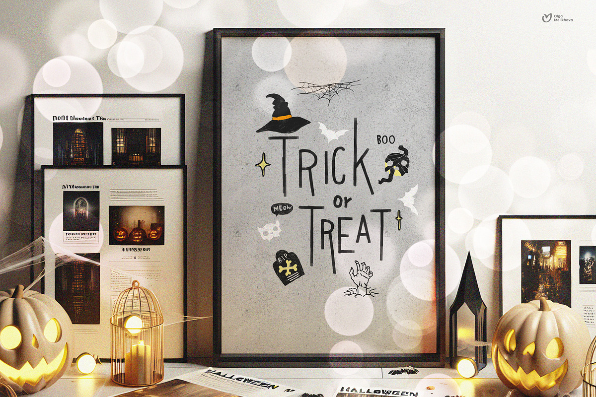 Halloween Bundle png, Hand-drawn, a Graphic by ollalya (Photo 11 of 11)