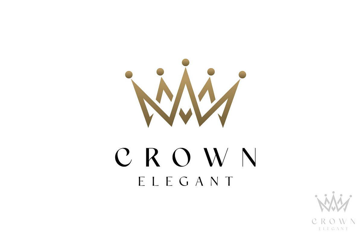 Crown Logo Design Editable Template, a Branding & Logo Template by OMii Designs (Photo 1 of 3)
