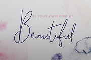 Song of the River Script Font, a Script Font by Creativeqube Design (Thumbnail 5 of 8)