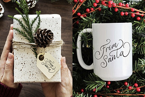 Christmas Eve. Holiday Script Font.