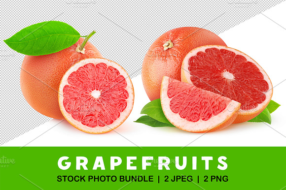 Cut Pink Grapefruit