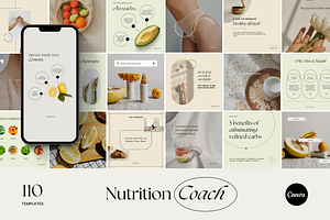 Nutrition Coach Instagram Templates