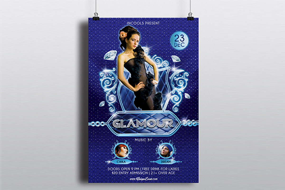 Glamour Flyer Template, a Flyer Template by temphall (Photo 1 of 2)