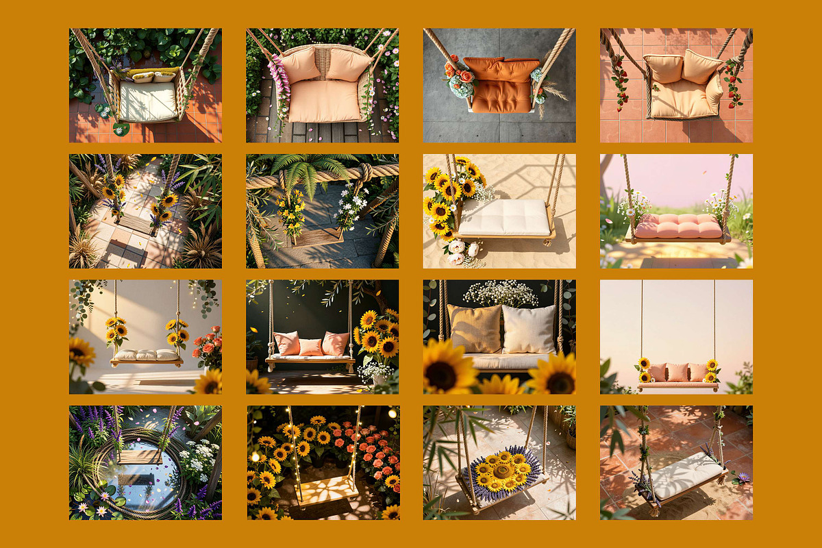 32 Floral Swing Digital Backdrops, a Background Graphic by 3Motional (Photo 9 of 10)