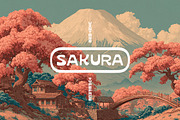 Sakura Typeface, a Font by Tugcu Design Co. (Thumbnail 1 of 3)