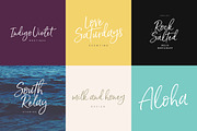 Saturday Script Brush Font, a Script Font by Nicky Laatz (Thumbnail 6 of 15)