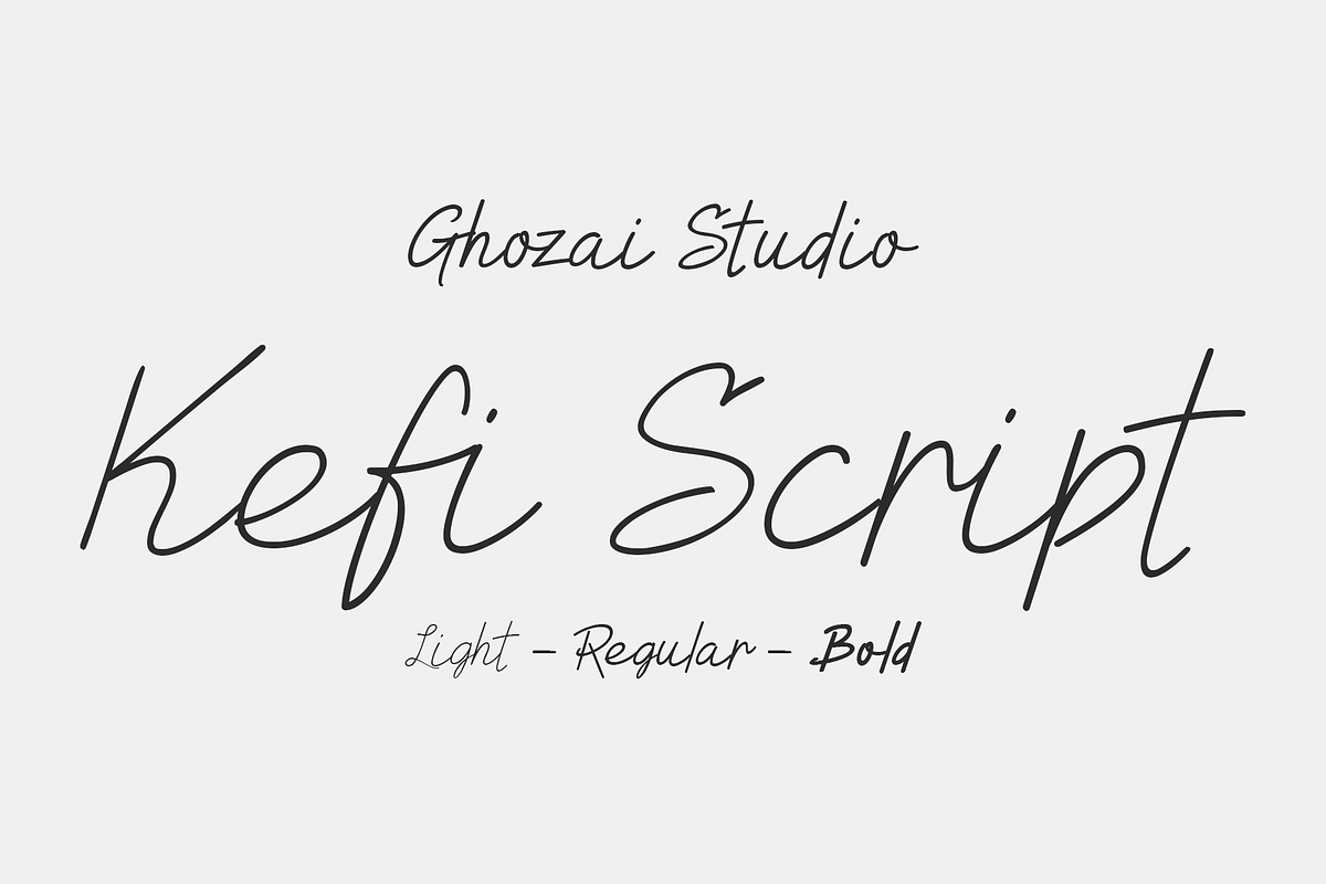 Kefi Script, a Script Font by ghozai studio (Photo 1 of 5)