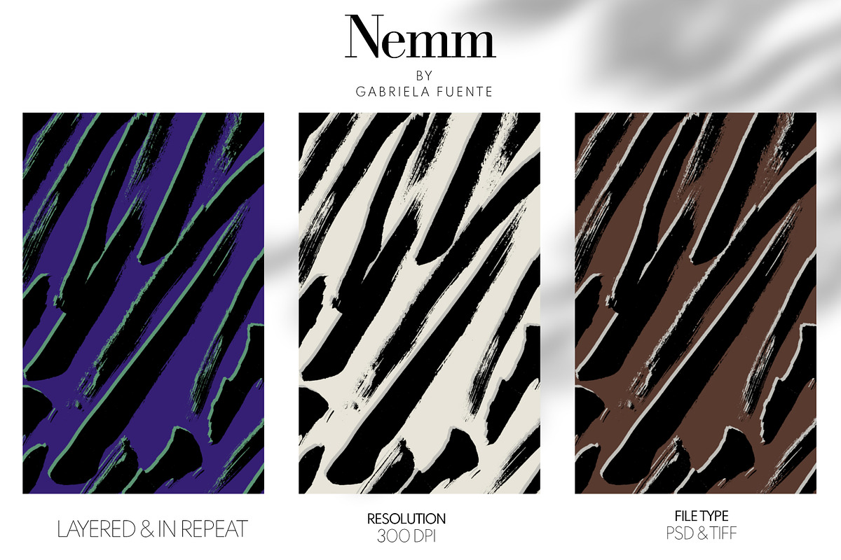 Nemm - Abstract animal Pattern, a Pattern Graphic by The_Brush_Shop (Photo 2 of 4)